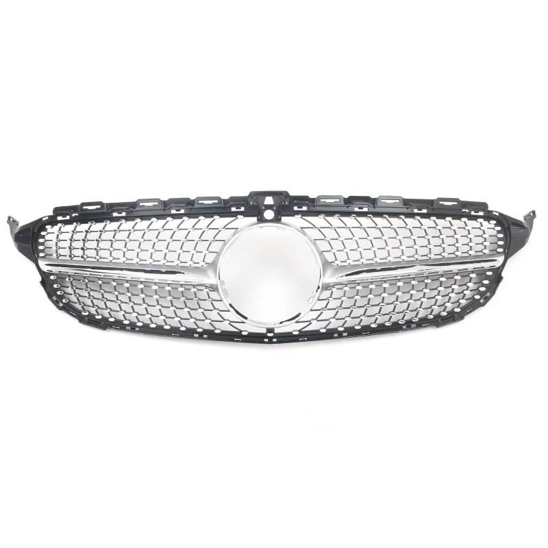 RAVTAKL Front Grill Kompatibel Mit Benz Für W205 C-Klasse 2015 2016 2017 2018, Auto-Frontstoßstangengrill, Diamant-Stil, Einlassgitter, Kühlergrill von RAVTAKL