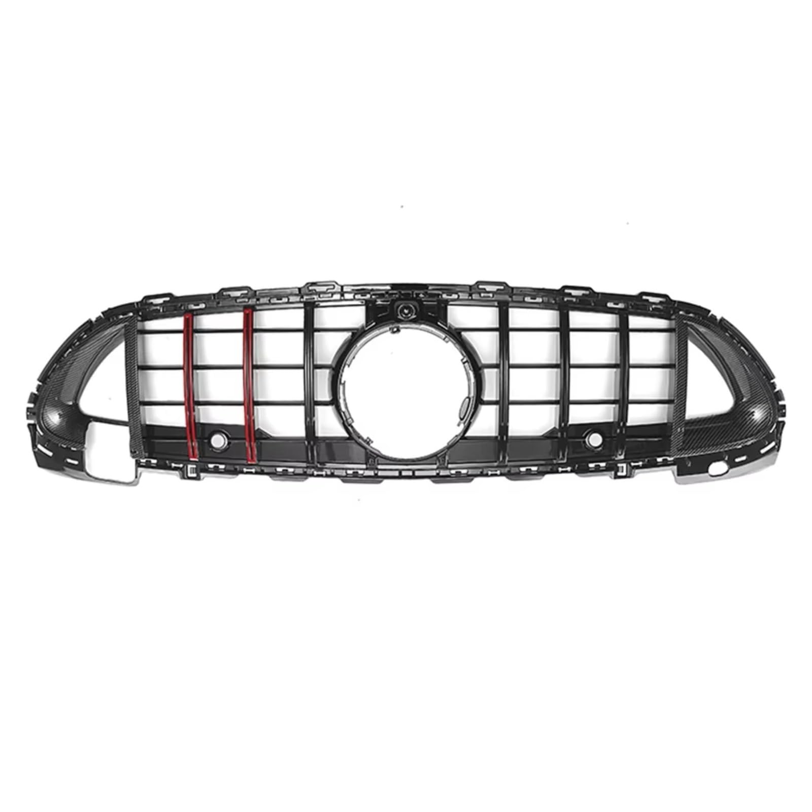 RAVTAKL Front Grill Kompatibel Mit Benz Für W206 C180 C200 C300 C350 C-Klasse 2022 2023 2024. Auto-Front-Renngrill, Obere Gitter, Frontstoßstangen-Kühlergrill(Silver,BRS) von RAVTAKL