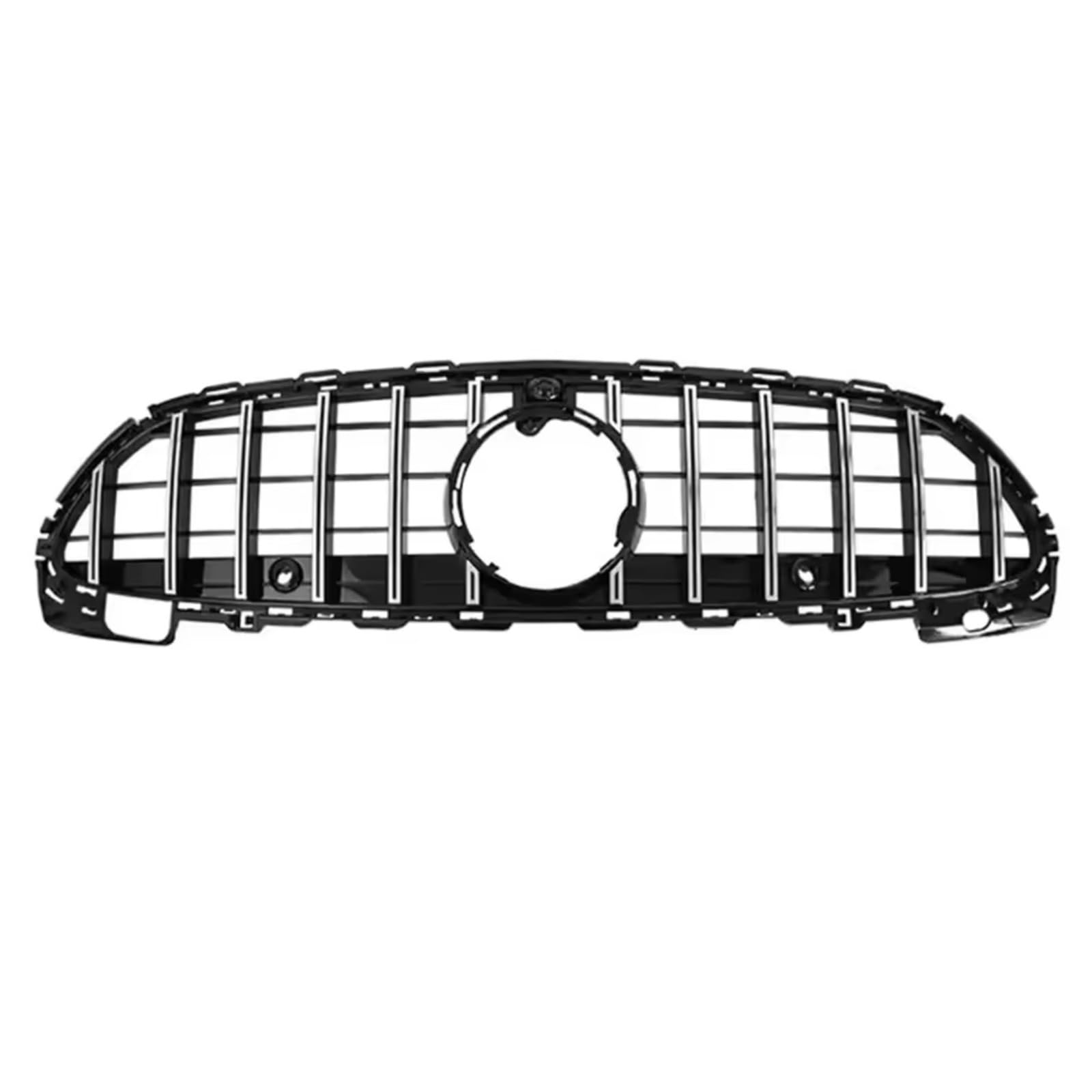 RAVTAKL Front Grill Kompatibel Mit Benz Für W206 C180 C200 C300 C350 C-Klasse 2022 2023 2024. Auto-Front-Renngrill, Obere Gitter, Frontstoßstangen-Kühlergrill(Silver,GTR) von RAVTAKL