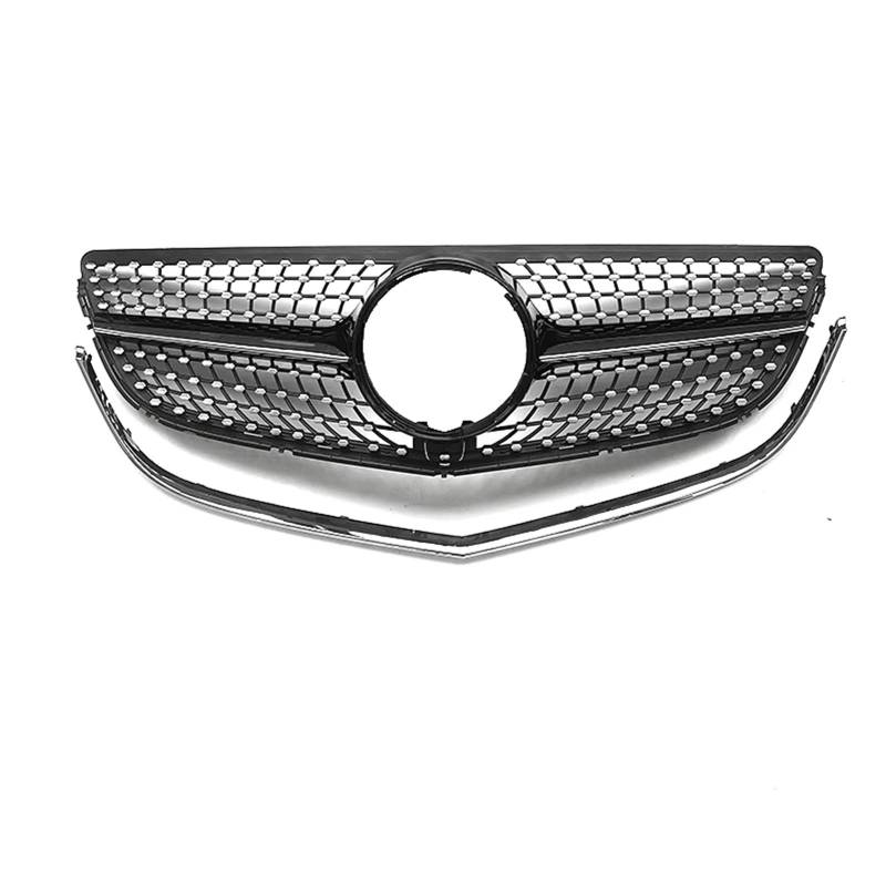 RAVTAKL Front Grill Kompatibel Mit Benz Für W207 C207 A207 Coupe 2 Tür 2014 2015 2016 2017 Für E200 E250 E400 E500 Auto-Frontgrill, Obere Stoßstangenhaube, Netzgrill(Black) von RAVTAKL