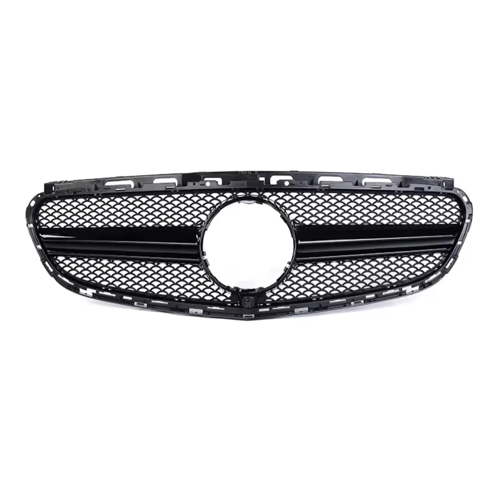 RAVTAKL Front Grill Kompatibel Mit Benz Für W212 E-Klasse 2009 2010 2011 2012 2013 2014 2015. Auto-Front-Racing-Grill, Stoßstangen-Mittelgitter-Grill, Autozubehörteile(Black,AMG 14-15) von RAVTAKL