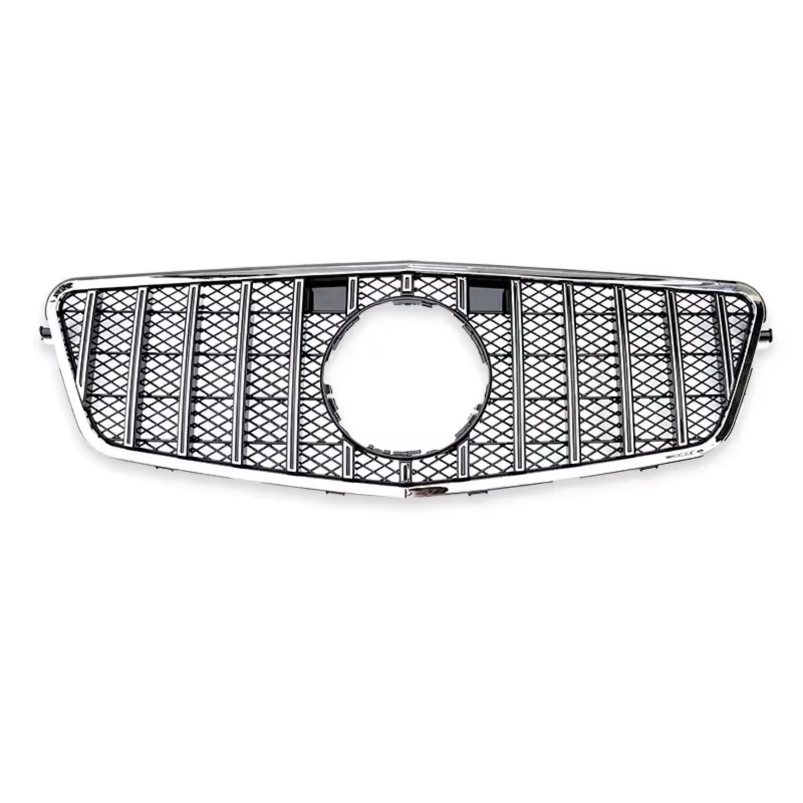 RAVTAKL Front Grill Kompatibel Mit Benz Für W212 E-Klasse 2009 2010 2011 2012 2013 2014 2015. Auto-Front-Racing-Grill, Stoßstangen-Mittelgitter-Grill, Autozubehörteile(Silver,Gt 08-13) von RAVTAKL