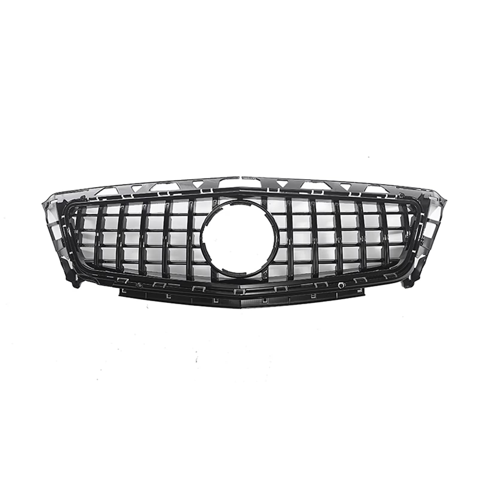 RAVTAKL Front Grill Kompatibel Mit Benz Für W218 CLS63 CLS63 Für AMG 2012 2013 2014 Auto-Frontgrill GT-Stil Grill Obere Stoßstangenhaube Mesh Grid Grill Autoteile(Black) von RAVTAKL