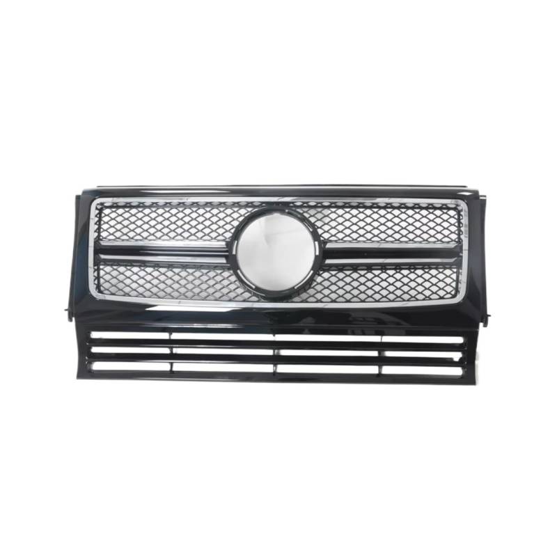 RAVTAKL Front Grill Kompatibel Mit Benz Für W463 G-Klasse G550 G500 G350 G55 G63 Für AMG Wagon 1990–2018 Auto Front Oberen Stoßstange Haube Grill Mesh Grill Grille(Black) von RAVTAKL