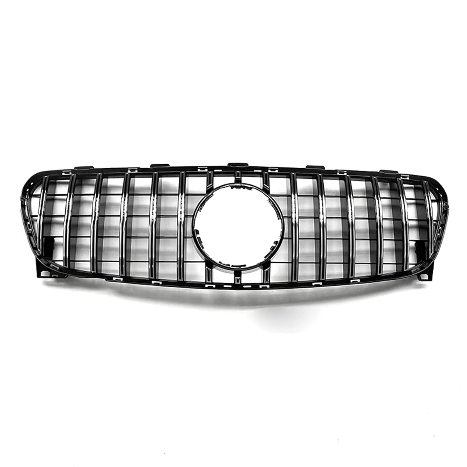 RAVTAKL Front Grill Kompatibel Mit Benz Für X156 GLA-Klasse 2017 2018 2019 2020 Für GLA200 GLA250 GLA45 Auto Vorne Oben Stoßstangengrill Haube Netzgrill GT-Stil(Silver) von RAVTAKL