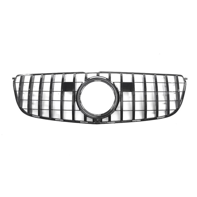 RAVTAKL Front Grill Kompatibel Mit Benz Für X166 GLS-Klasse GLS450 GLS350d 2016 2017 2018 Auto-Frontoberstoßstangen-Haubengrill Autozubehör Mesh Grid Grille(Black) von RAVTAKL