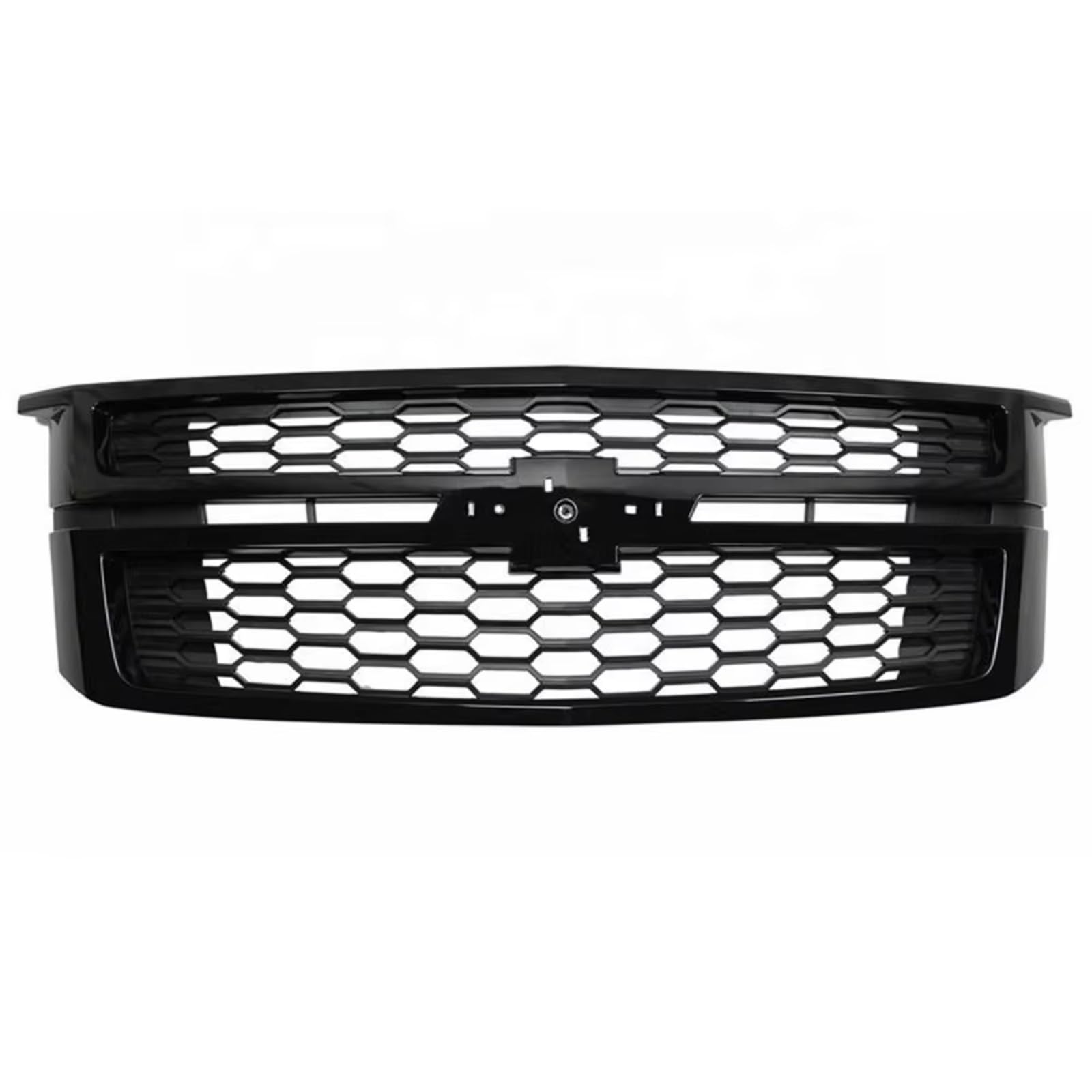 RAVTAKL Front Grill Kompatibel Mit Chevrolet Für Suburban 2015 2016 2017 2018 2019. Vorderer Oberer Stoßstangen-Haubengrill, Glänzend Schwarzer Wabenstil-Kühlergrill, Autozubehör von RAVTAKL