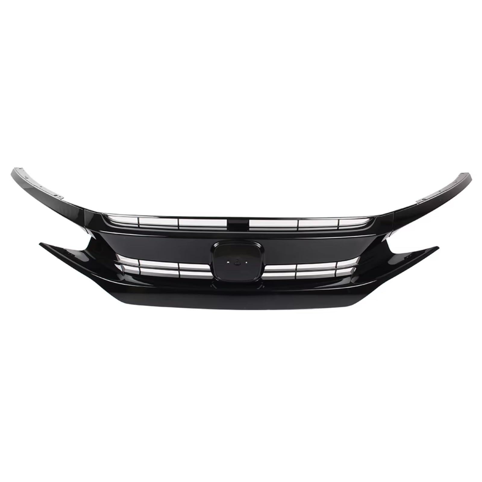 RAVTAKL Front Grill Kompatibel Mit Civic Coupe Sedan 2016 2017 2018, Auto-Frontgrill, SI-Stil, Haubennetz, Oberer Grill, Frontstoßstange, Kühlergrill, Autozubehör von RAVTAKL