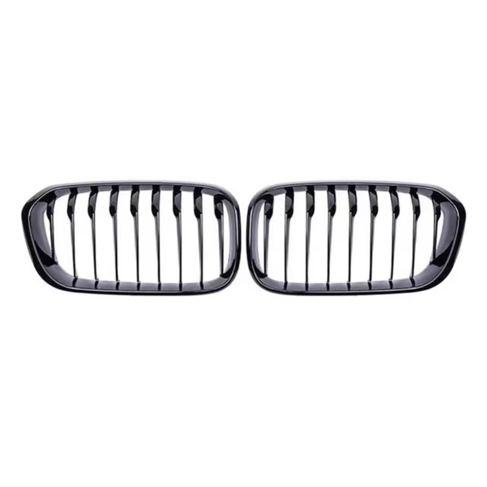 RAVTAKL Front Grill Kompatibel Mit F20 F21 2015 2016 2017 1er-Serie Auto Front Hood Grille Einzellamelle Stoßstange Nierengrill Rahmen Glanz Schwarz Zaun Grille von RAVTAKL