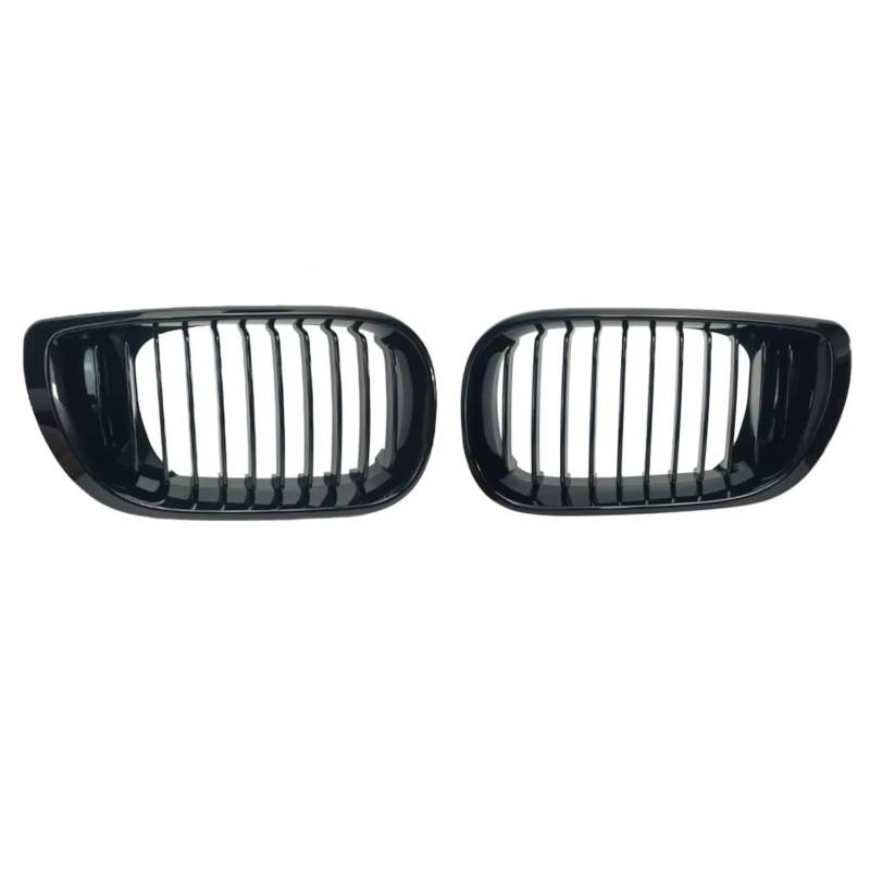 RAVTAKL Front Grill Kompatibel Mit Für E46 Touring Saloon 320i 325Xi 330Xi 3er 2002 2003 2004 2005, Glänzend Schwarzer Frontstoßstangen-Nierengrill 51137042962 von RAVTAKL