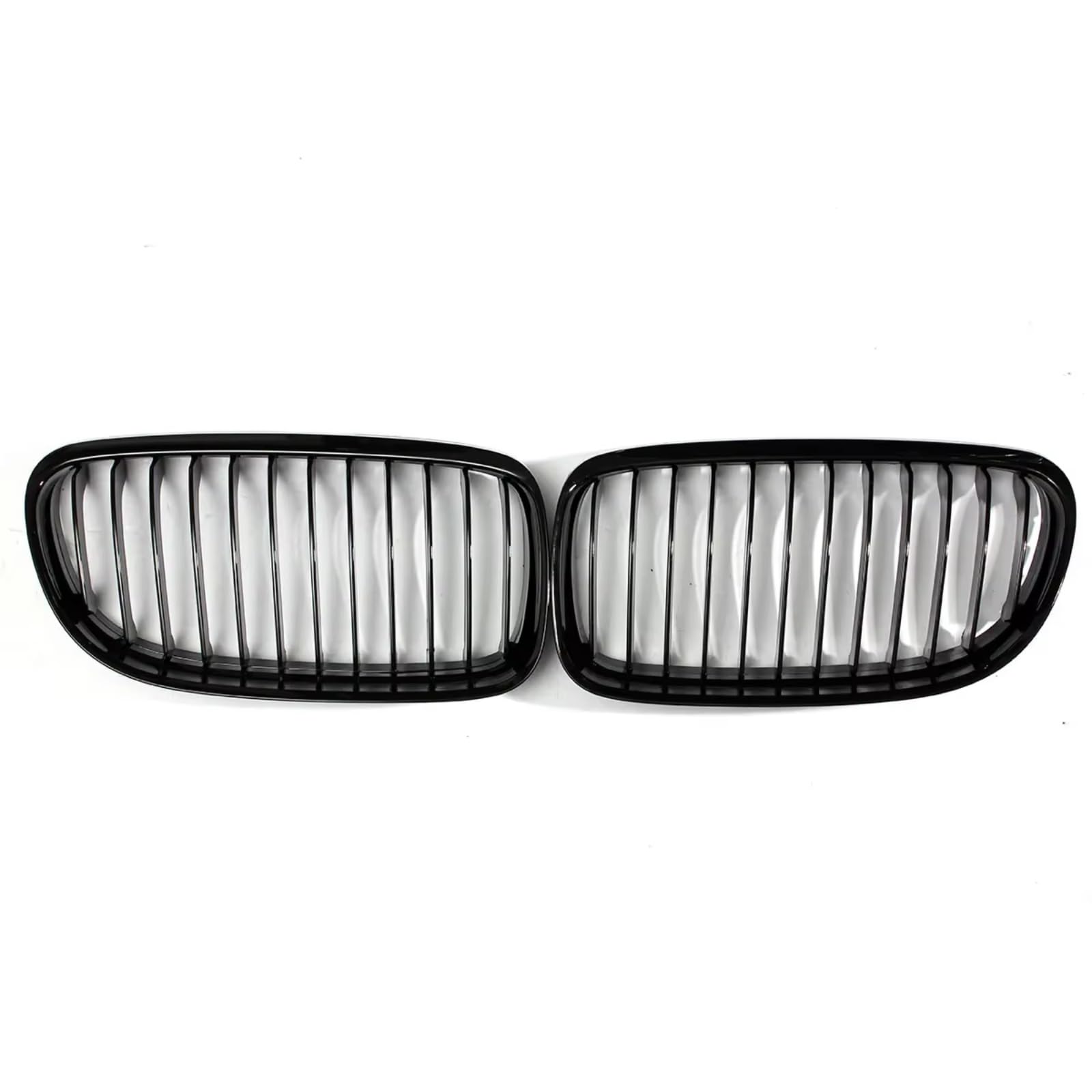 RAVTAKL Front Grill Kompatibel Mit Für E90 E91 3er 2009 2010 2011 Auto-Frontgrill, Glänzend Schwarz, Frontstoßstange, Einzelne Lamelle, Sport-Nierengrill von RAVTAKL