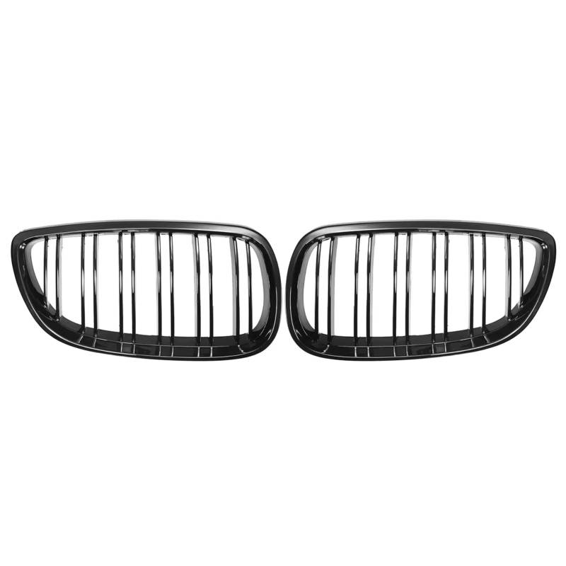 RAVTAKL Front Grill Kompatibel Mit Für E92 E93 M3 2006 2007 2008 2009 Frontstoßstange Nierengrill Dual Line Grille Car Styling Renngitter Ersatzteil von RAVTAKL