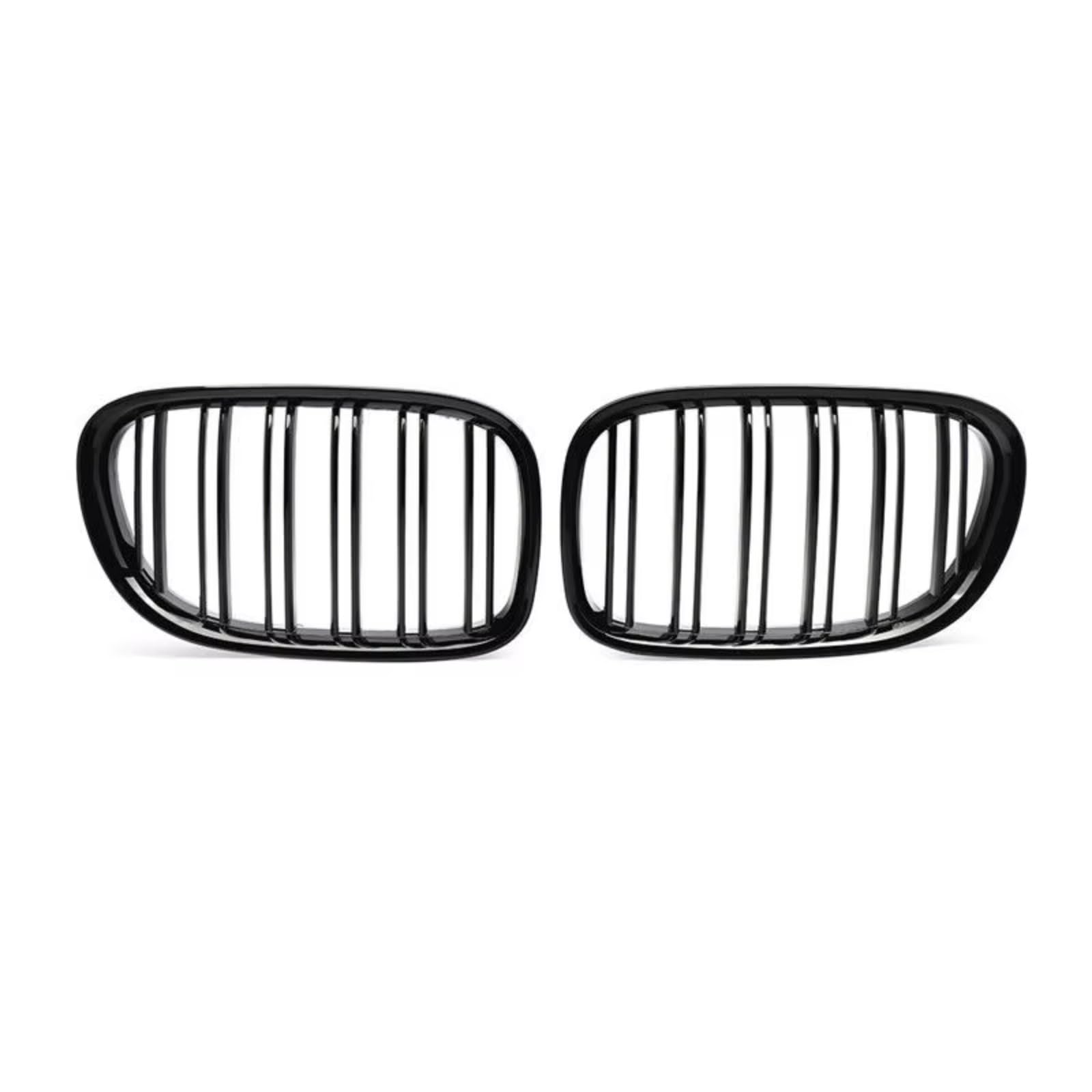 RAVTAKL Front Grill Kompatibel Mit Für F01 F02 7er-Serie 740i 750li 760li 2009–2015, Auto-Frontnieren-Stoßstangengrill, Doppellamellengrill, Autozubehör 51117184152 von RAVTAKL