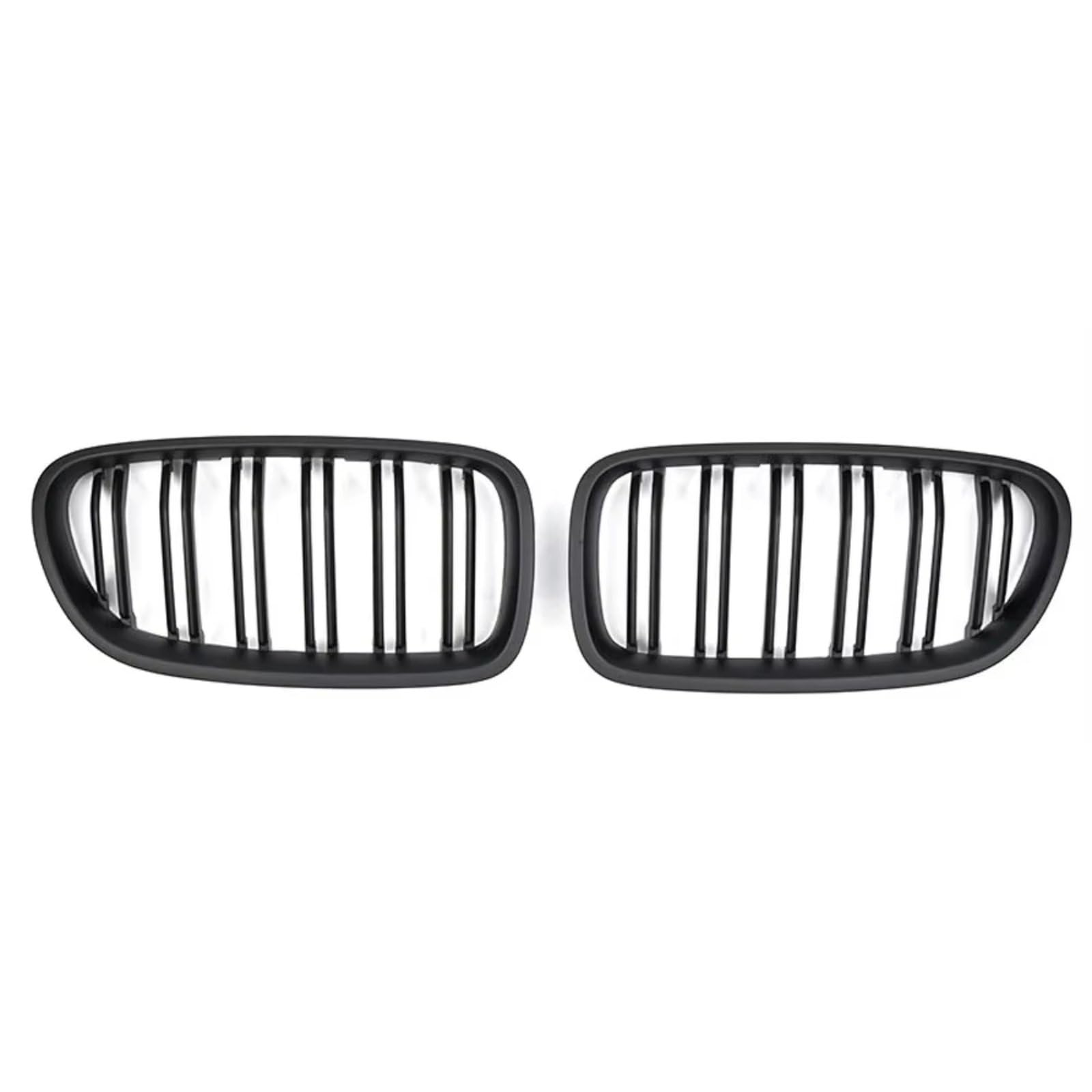 RAVTAKL Front Grill Kompatibel Mit Für F10 F11 F18 520d 530d 540i 5 Series 2010–2017, Ersatzteil, Auto-Frontstoßstange, Nierengrill, Dual-Lamellen-Renngrill(Matte Black) von RAVTAKL