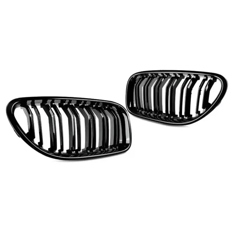 RAVTAKL Front Grill Kompatibel Mit Für F12 F13 F06 M6 640i 650i 2012 2013 2014 2015 2016 2017 2018 Auto-Frontnierengrill, Glänzendes Schwarzes Autozubehör von RAVTAKL