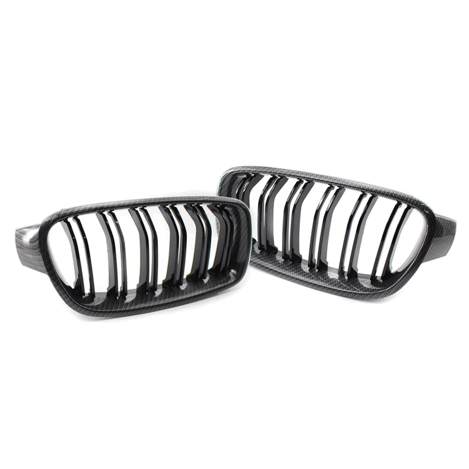 RAVTAKL Front Grill Kompatibel Mit Für F30 F31 318i 320i 328i 3er 2012 2013 2014 2015 2016 2017 2018 Auto-Frontgrill, Doppellamellengrill, Frontstoßstangengrill von RAVTAKL