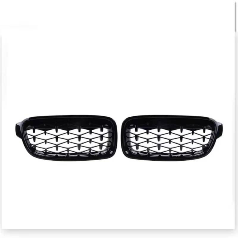 RAVTAKL Front Grill Kompatibel Mit Für F30 F31 F35 320i 320d 325i 2013–2019 OEM: 51130054493 Auto-Frontstoßstange Sportgrill Nierenhaubengitter Frontgrill(3) von RAVTAKL