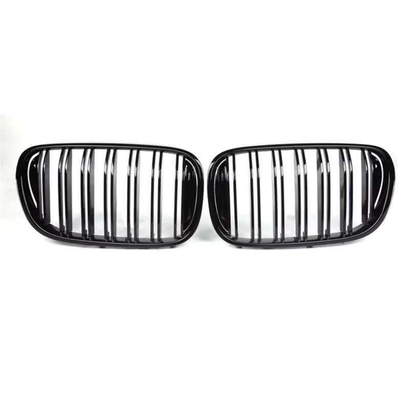 RAVTAKL Front Grill Kompatibel Mit Für G11 G12 7er Limousine 2015 2016 2017 2018 2019 Frontstoßstange Nierengitter Ersatz Front Hoot Grills Racing Grille(2-Slat) von RAVTAKL