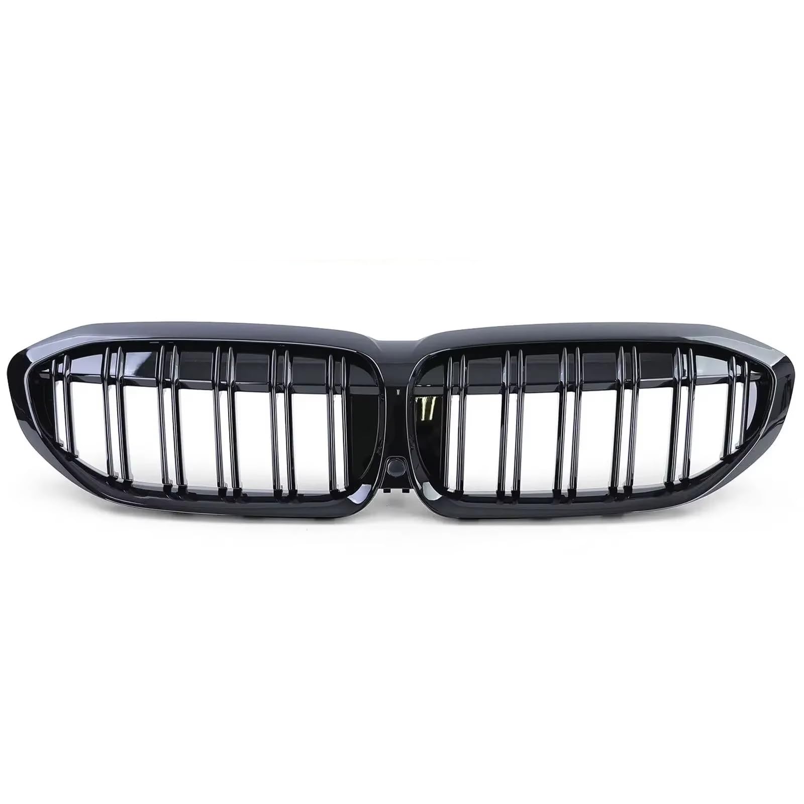 RAVTAKL Front Grill Kompatibel Mit Für G20 3er G20 G21 G28 2019 2020 2021 2022 Frontstoßstange Nierenhaubengrill Renngitter Diamond Meteor Style Grill(2 Slat-Gloss Black) von RAVTAKL