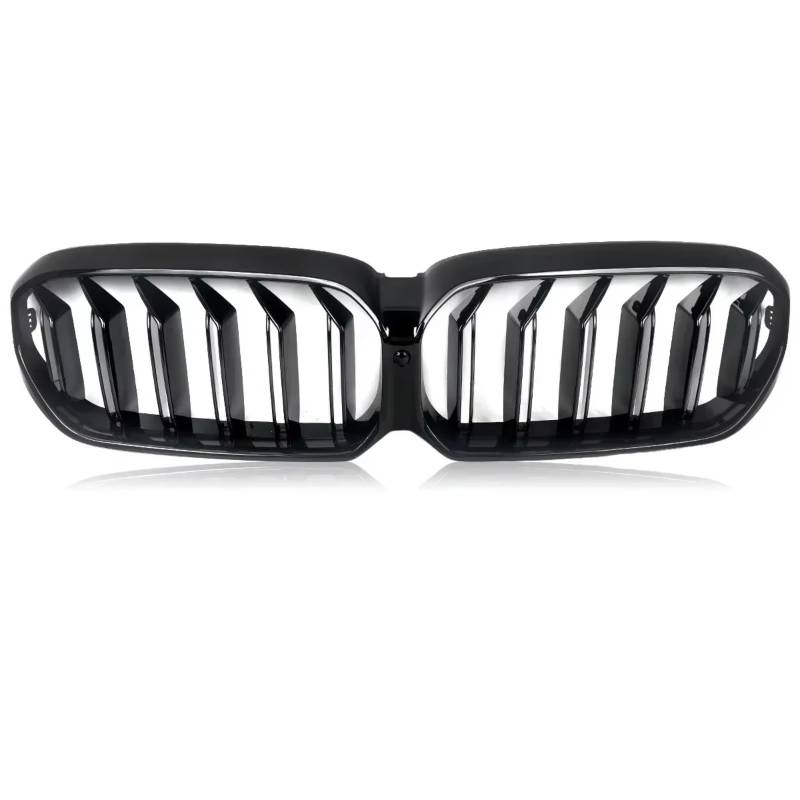 RAVTAKL Front Grill Kompatibel Mit Für G30 G31 530i 540i 5 Series 2021 2022 2023 Auto-Frontgrill Dual-Lamellen-Grill Autozubehör Front-Nieren-Stoßstangengrill von RAVTAKL