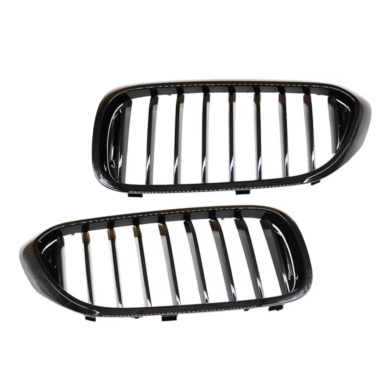 RAVTAKL Front Grill Kompatibel Mit Für G30 G38 5er 2018 2019, Auto-Frontstoßstangengrill, Auto-Styling, Vorderer Nierengrill, Einzellamellengrill, Haube, Kühlergrill(1 Line Gloss Black) von RAVTAKL