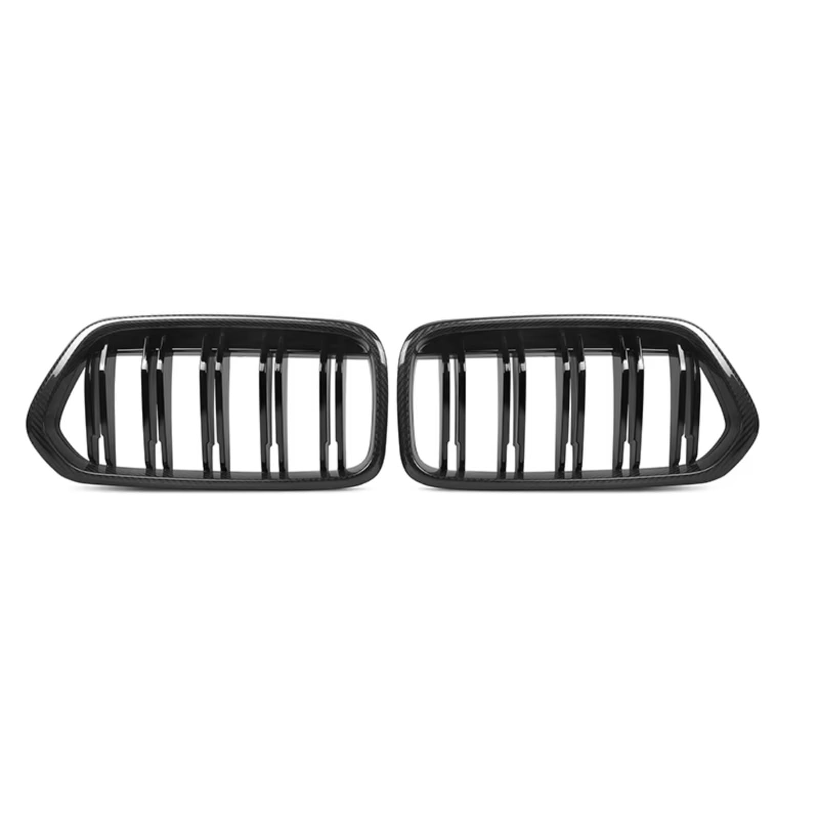 RAVTAKL Front Grill Kompatibel Mit Für X2 F39 2018 2019 2020 2021 2022 2023. Auto-Sport-Renngrill, Glänzendes Schwarz, Autozubehör, Frontstoßstange, Nierengitter(Carbon Fiber) von RAVTAKL