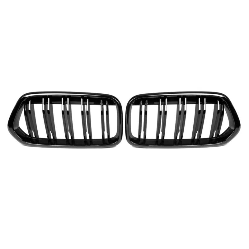 RAVTAKL Front Grill Kompatibel Mit Für X2 F39 2018 2019 2020 2021 2022 2023. Auto-Sport-Renngrill, Glänzendes Schwarz, Autozubehör, Frontstoßstange, Nierengitter(Gloss Black) von RAVTAKL