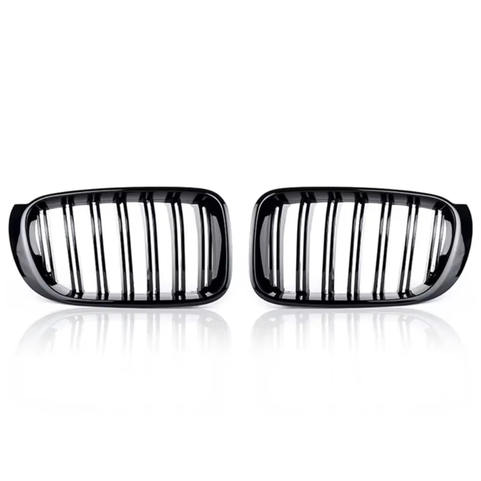 RAVTAKL Front Grill Kompatibel Mit Für X3 X4 F25 F26 2014 2015 2016 Auto Front Niere Stoßstange Gitter Haube Racing Grille Ersatz Auto Styling Zubehör(Gloss Black,Dual) von RAVTAKL