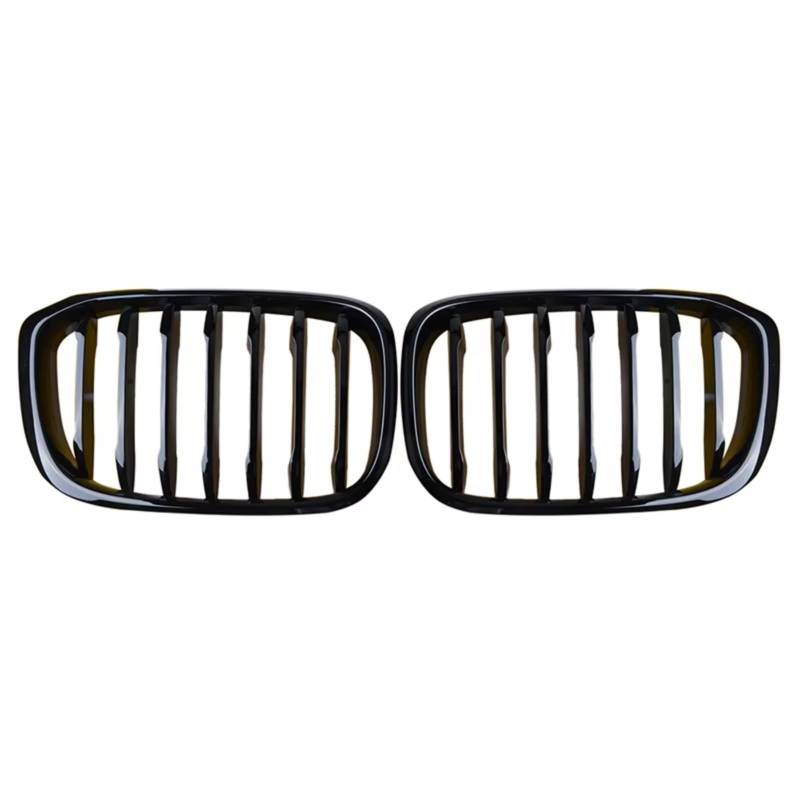 RAVTAKL Front Grill Kompatibel Mit Für X3 X4 G01 G02 G08 2018 2019 2020 Autozubehör Frontniere Kühlergrill Einzeiliger Frontstoßfänger Renngrill Schwarz Glänzend(Single) von RAVTAKL