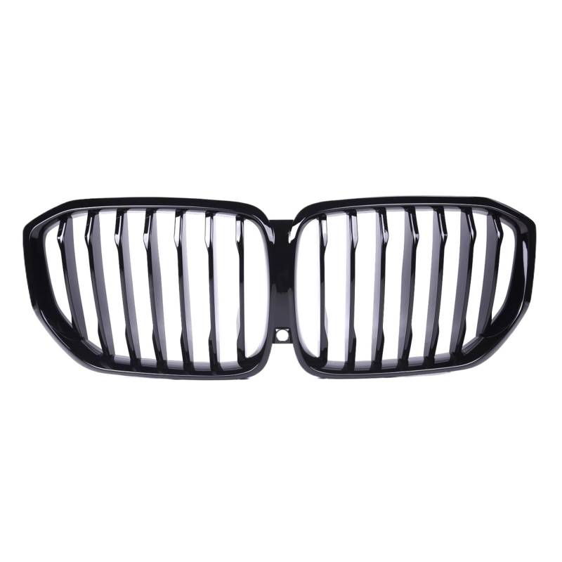 RAVTAKL Front Grill Kompatibel Mit Für X5 G05 X5M F95 2019 2020 2021 2022, Auto-Styling, Ersatz-Frontstoßstange, Racing-Grill, Fronthaube, Kühlergrill(Gloss Black) von RAVTAKL