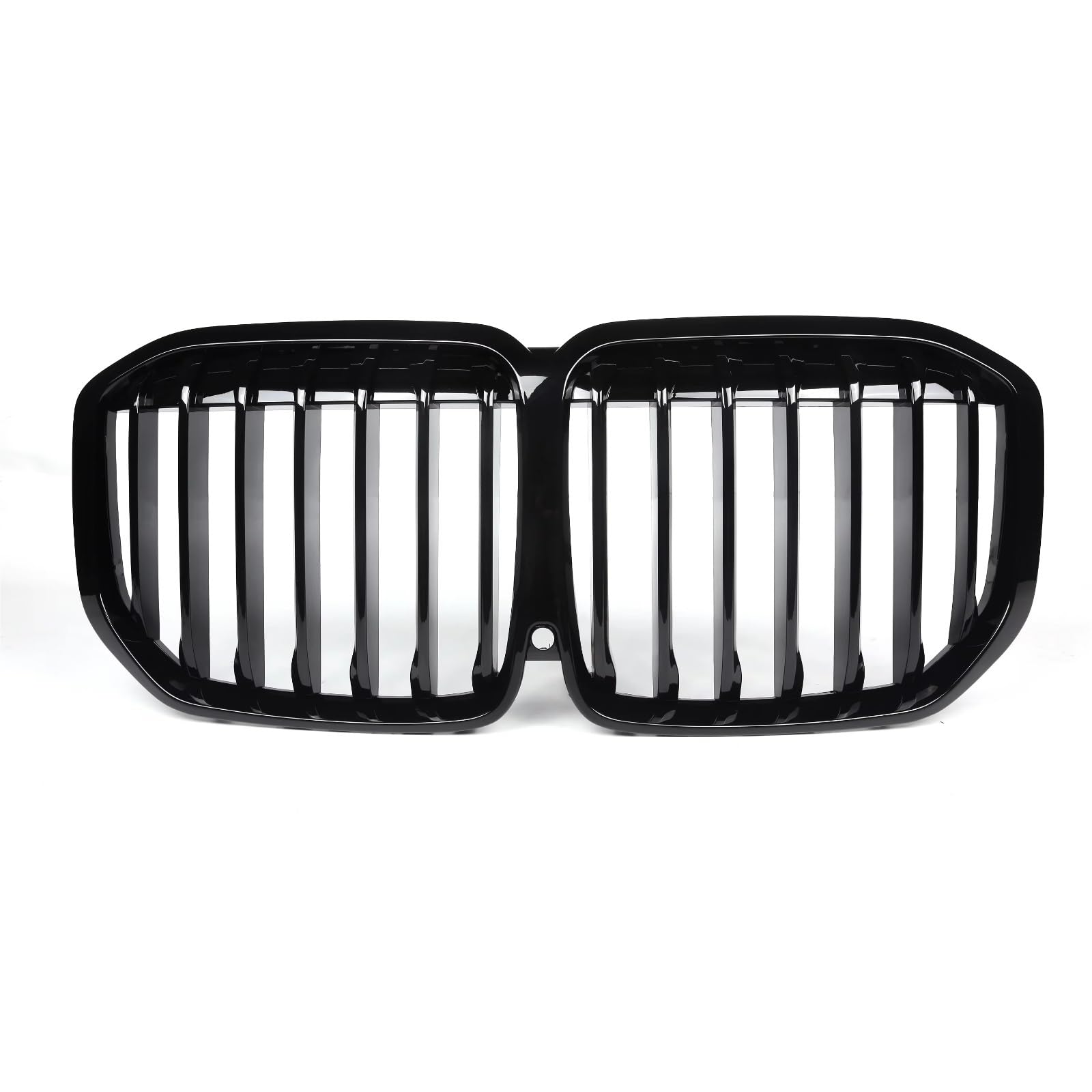 RAVTAKL Front Grill Kompatibel Mit Für X7 G07 2019 2020 2021 2022 2023 2024 Frontstoßstange Nierengrill Rennsportgrill Glanzschwarz Frontspoilergrill(1-Slat) von RAVTAKL