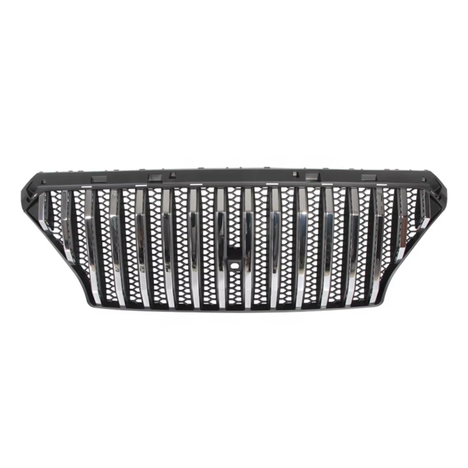 RAVTAKL Front Grill Kompatibel Mit Hyundai Für Santa Fe 2018 2019 2020, Autoteile, Vorderer Oberer Stoßstangengrill, Grill, Haube, Netzgrills, Renngrills, Ersatzteil(Chrome) von RAVTAKL