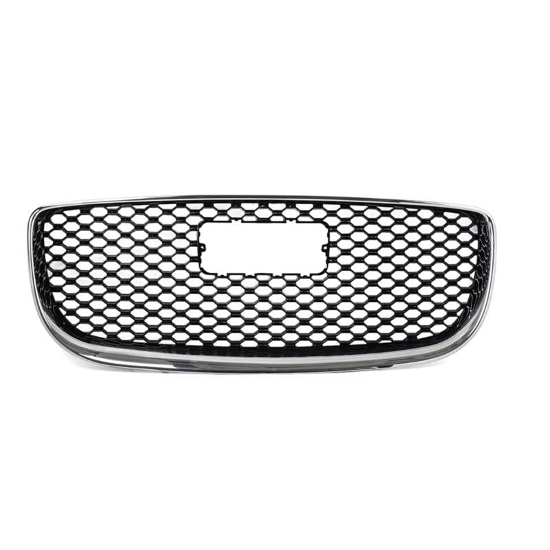 RAVTAKL Front Grill Kompatibel Mit Jaguar Für XJ 2016 2017 2018 2019 2020 OEM: C2D35725 Auto-Frontstoßstange, Kühlergrill, Netzgitter, Vordere Obere Stoßstange, Renngrill(Sliver Black) von RAVTAKL