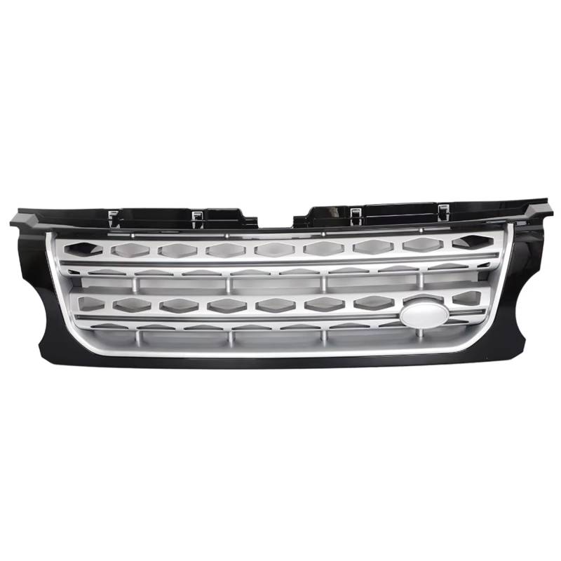 RAVTAKL Front Grill Kompatibel Mit Land Für Rover Für Discovery 4 2014 2015 2016 Auto Vorne Oben Stoßstange Grill Gitter Schutz Mittelteil Racing Grills Autozubehör(Silver) von RAVTAKL