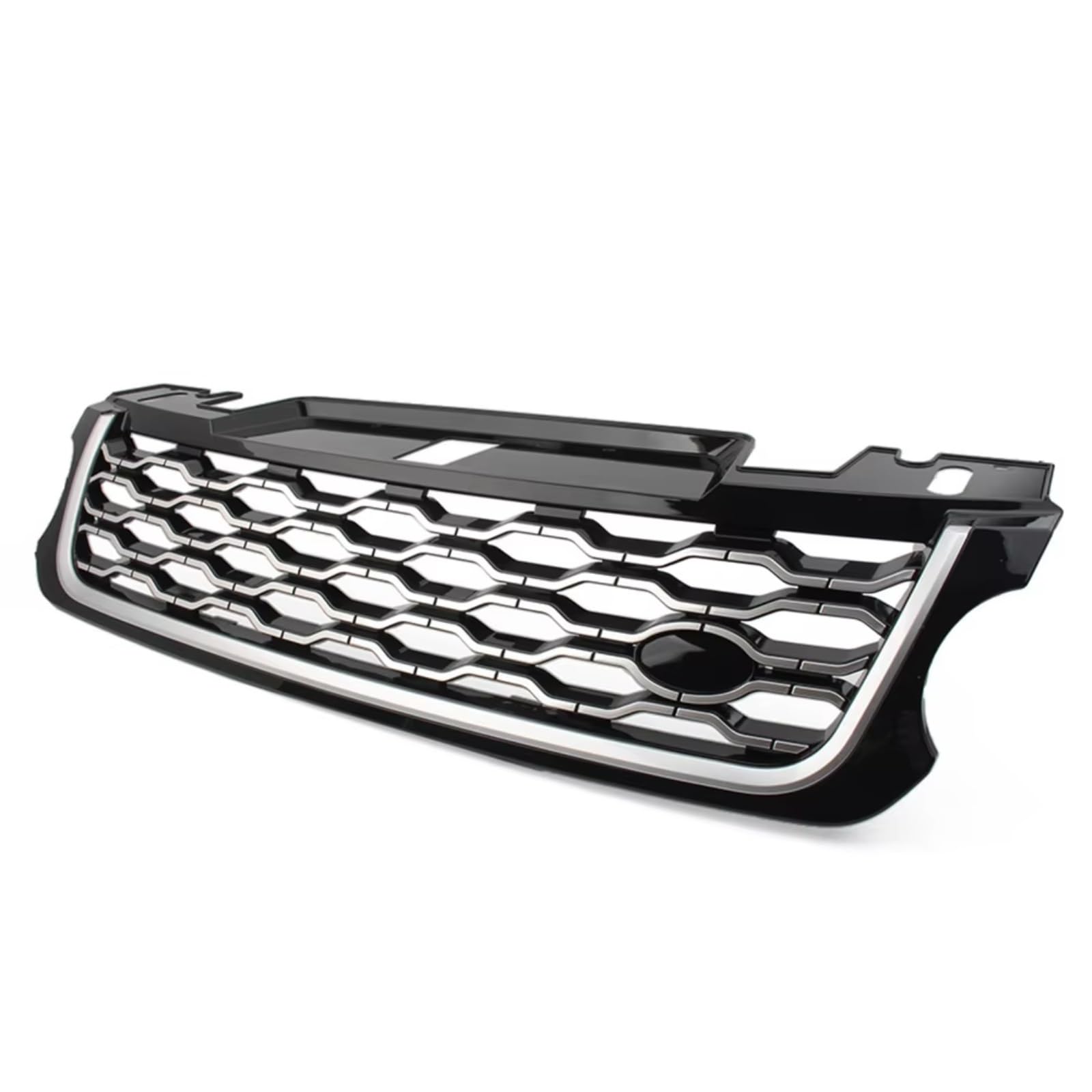 RAVTAKL Front Grill Kompatibel Mit Land Für Rover Für Range Für Rover Sport 2014 2015 2016 2017 Auto-Frontstoßstangengrill Lufteinlass-Kühlergrill LR116508 LR122959(Black+Silver) von RAVTAKL