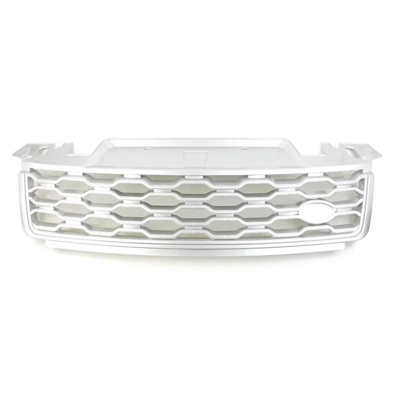 RAVTAKL Front Grill Kompatibel Mit Land Für Rover Für Range Für Rover Sport 2018 2019 2020 2021 Autozubehör Auto Front Upper Bumper Hood Raditor Grille(Silver) von RAVTAKL