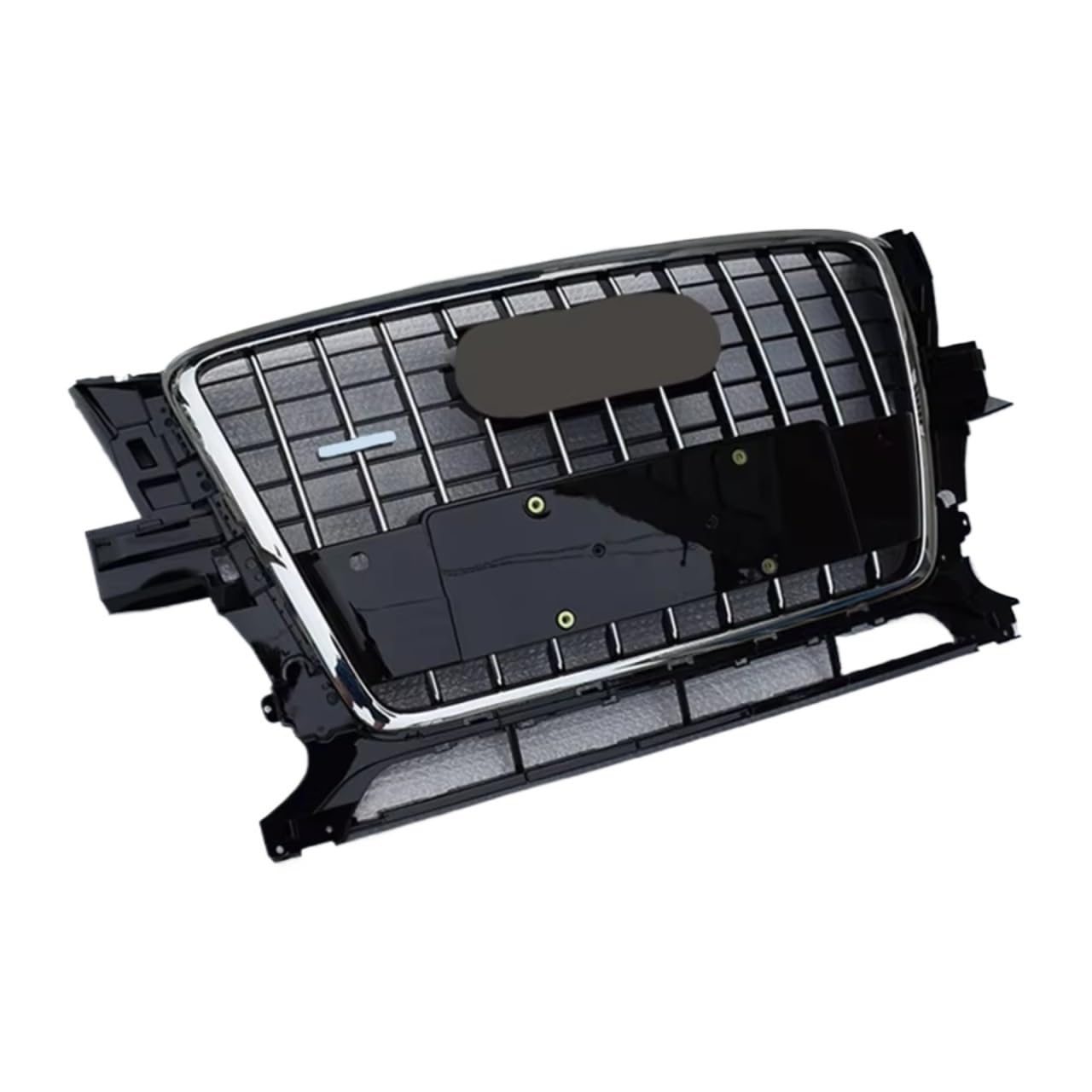 RAVTAKL Front Grill Kompatibel Mit Q5 SQ5 2009 2010 2011 Auto Front Sport Haube Grill Grille Front Stoßstange Grill Auto Zubehör Front Stoßstange Kühlergrill Grill(Chrome) von RAVTAKL