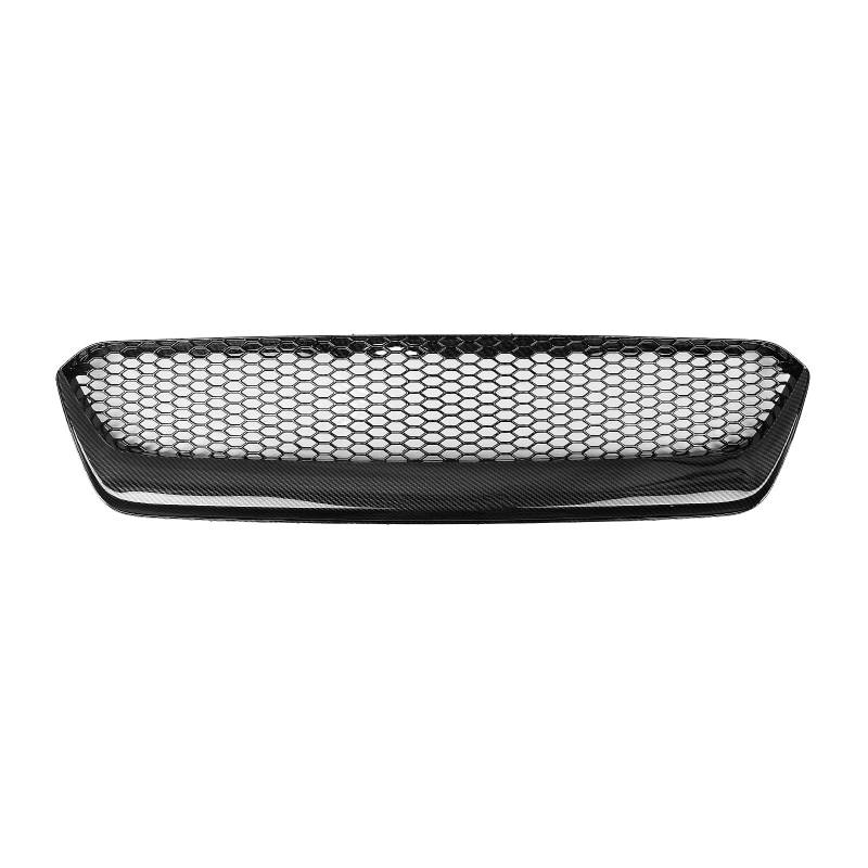 RAVTAKL Front Grill Kompatibel Mit Subaru Für WRX 2015 2016 2017, Auto-Frontgrill, Renngrill, Obere Stoßstangenhaube, Netzgitter-Grill, Frontstoßstangen-Kühlergrill(Carbon Fiber Look) von RAVTAKL