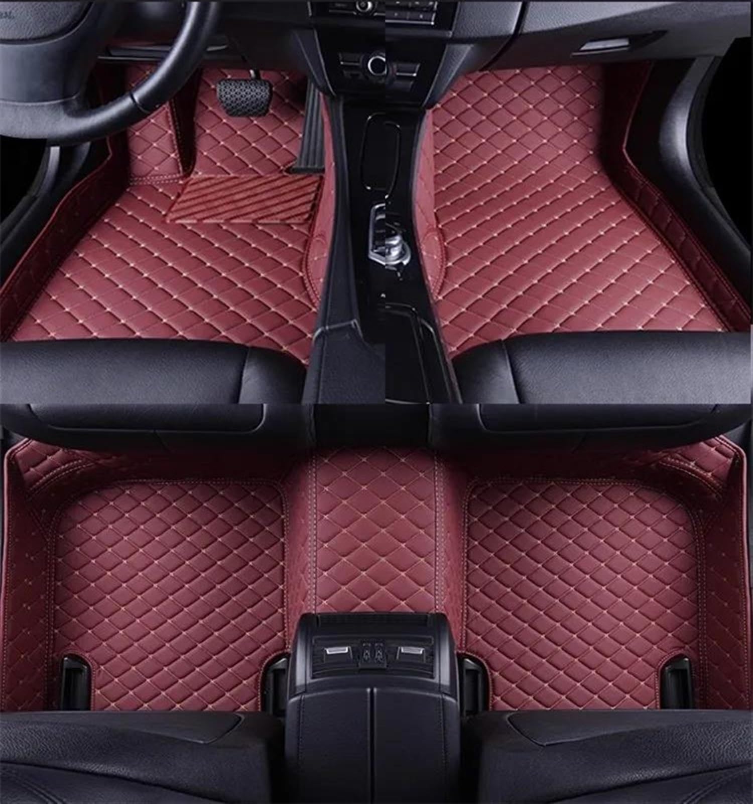 RAVTAKL Kompatibel Mit Cadillac Für Cts 2014 2015 2016 2017 2018 2019, Individuelle Auto-Bodenmatte, Auto-Innenzubehör, Teppich, Anti-Rutsch-Matte Auto Fußmatten(color1) von RAVTAKL