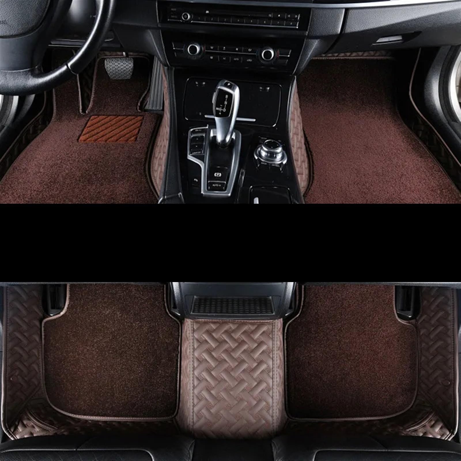 RAVTAKL Kompatibel Mit Porsche Für Cayenne 2011–2015 2016 2017. Auto-Innenteile, Fußmatten, Doppellagige Teppiche, Innenboden-Liner-Pad Auto Fußmatten(LHD,2) von RAVTAKL