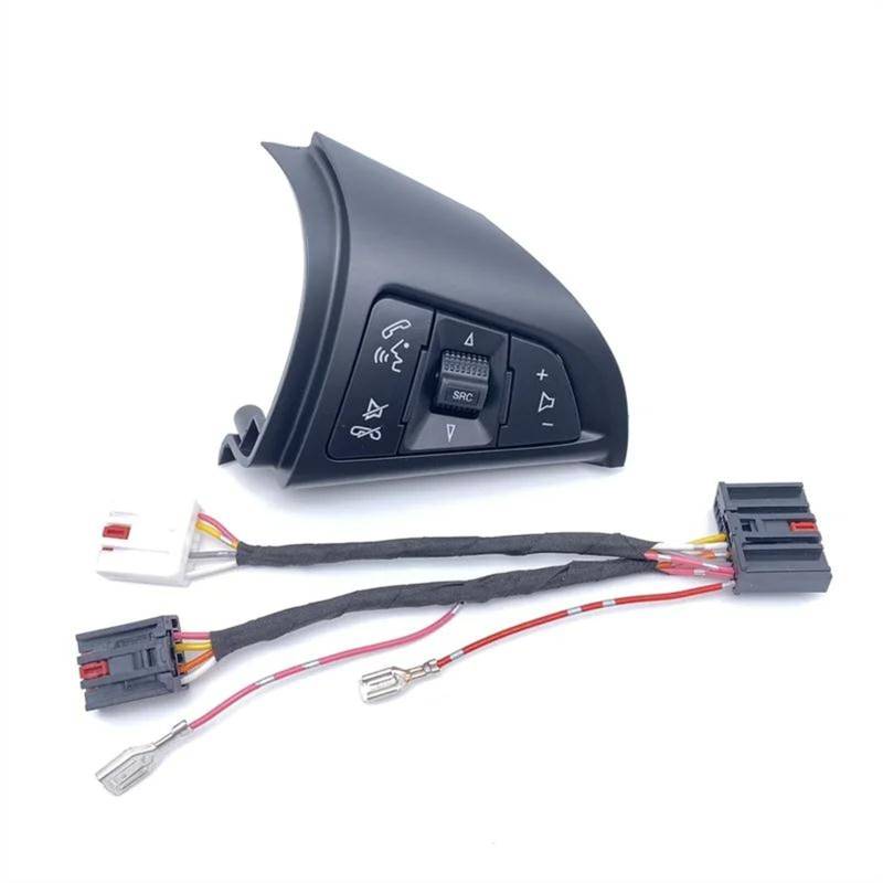 RAVTAKL LenkradSteuerschalterTast Kompatibel Mit Chevrolet Für Cruze 2009–2014, Auto-Tempomatschalter, Multifunktions-Lenkradtaste, Bluetooth-Audio, Tempomat(R 1) von RAVTAKL