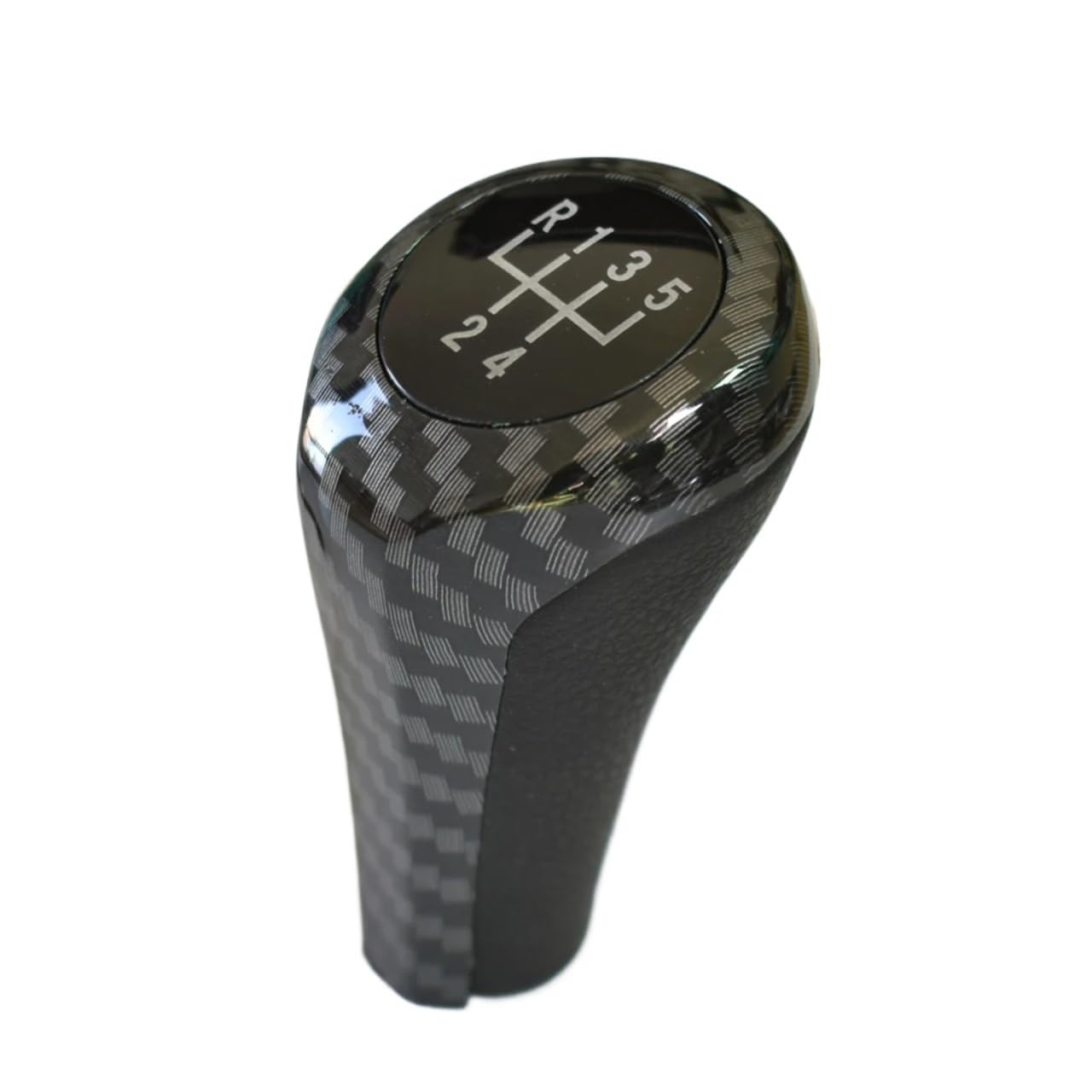 RAVTAKL Schaltknäufe Kompatibel Mit Für 3er E90 E91 E92 E93 E30 E36 E46 F30 5-Gang-6-Gang-Schaltknaufkopf-Stick-Schalthebel Auto-Innenteile(Carbon Fiber,5 Speed) von RAVTAKL