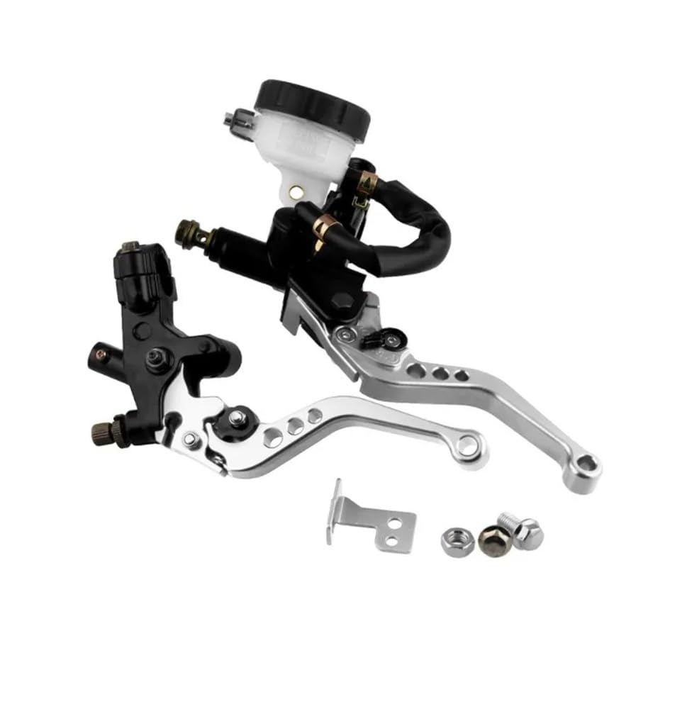 Motorrad Bremsen Kupplungshebel Universal 7/8" 22mm Motorrad Kupplung Bremse Hauptzylinder Reservoir Hebel Kit Flüssigkeit Reservoir Set Kupplung Griff Set von RAtsch