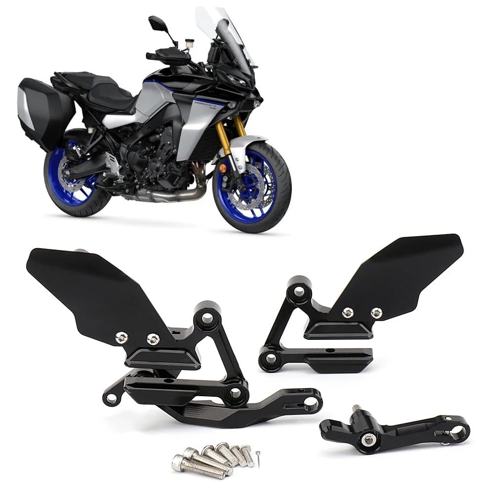 Motorrad Fußrasten Für Yam&aha Tracer9 Für Tracer 9 TRACER9 Für Tracer 9 GT 2021 2022 2023 Motorrad Zubehör Hinten Fußrasten Pedal Fußstütze Kit von RAtsch