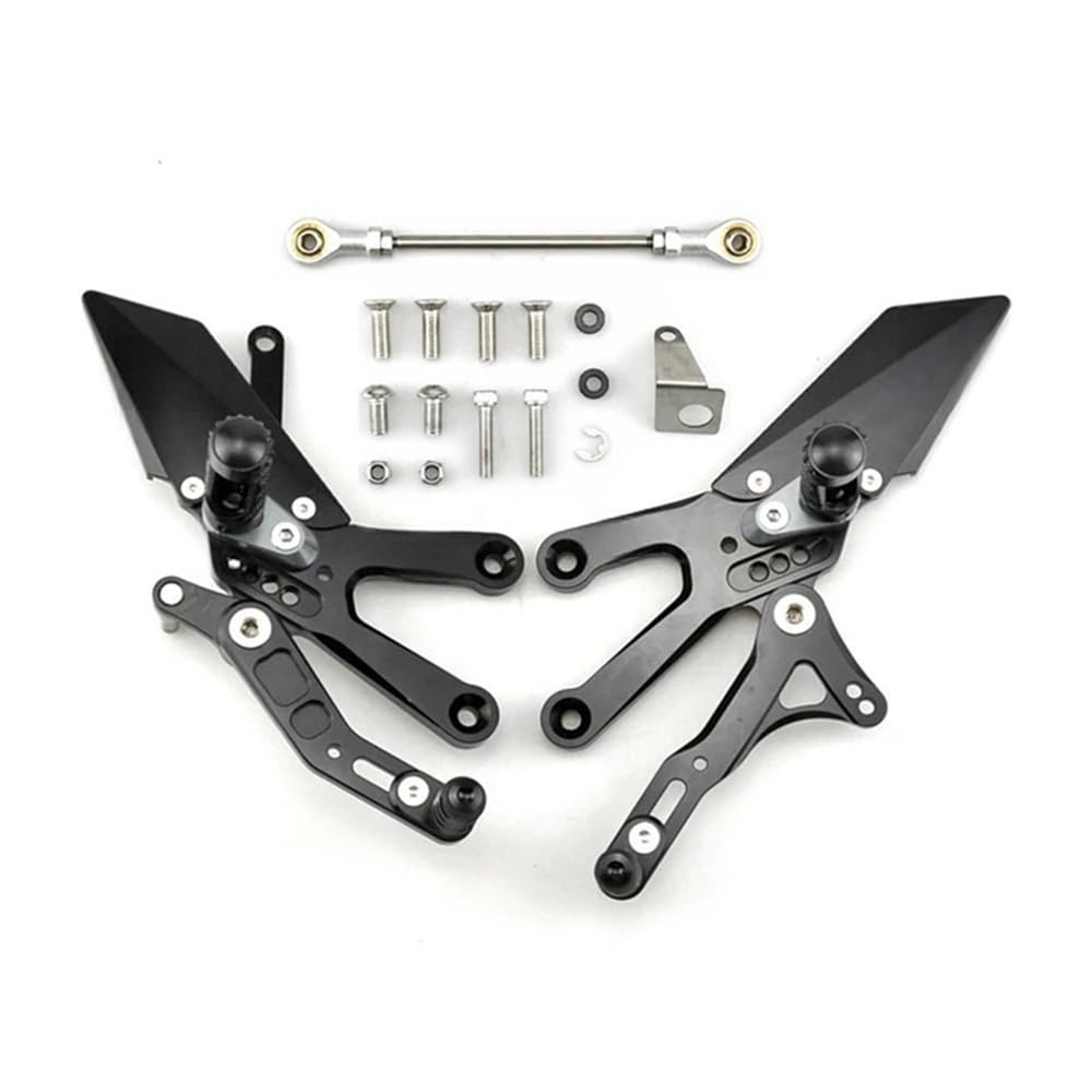 Motorrad Fußrasten Für Yam&aha YZF-R3 2015-2024 Hinten Sets Erhöhen Pedal Einstellbare Fußrastenanlage Motorrad Fußrasten Schalthebel Brems Kit von RAtsch