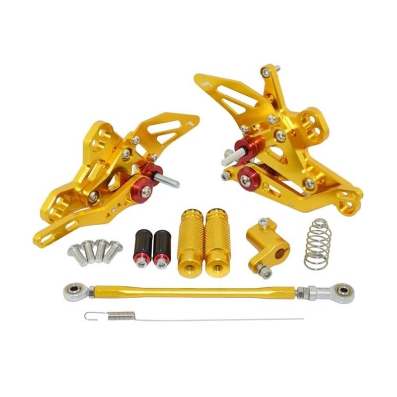 Motorrad Fußrasten Motorrad Einstellbare Hinten Set Fußrastenanlage Fußstütze Fuß Rest Für CB650F CBR650F CB650R CBR650R Motorrad Fußrasten Fußstützen von RAtsch