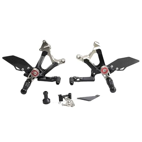 Motorrad Fußrasten Motorrad Fußrasten Fuß Kit Fußrastenanlage Fußstütze Hinten Set Für Du&Cati Für Panigale V4S V4 V4R V4 Für Streetfighter V4 von RAtsch