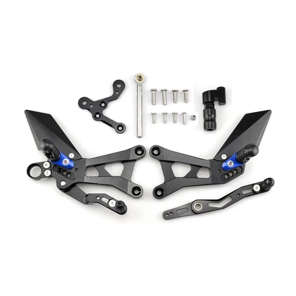 Motorrad Fußrasten Motorrad Fußstütze Für Yam&aha R6 2015-2024 Hinten Sets Erhöhen Pedal Einstellbare Fußrastenanlage Fußrasten Schalthebel Brems Kit von RAtsch