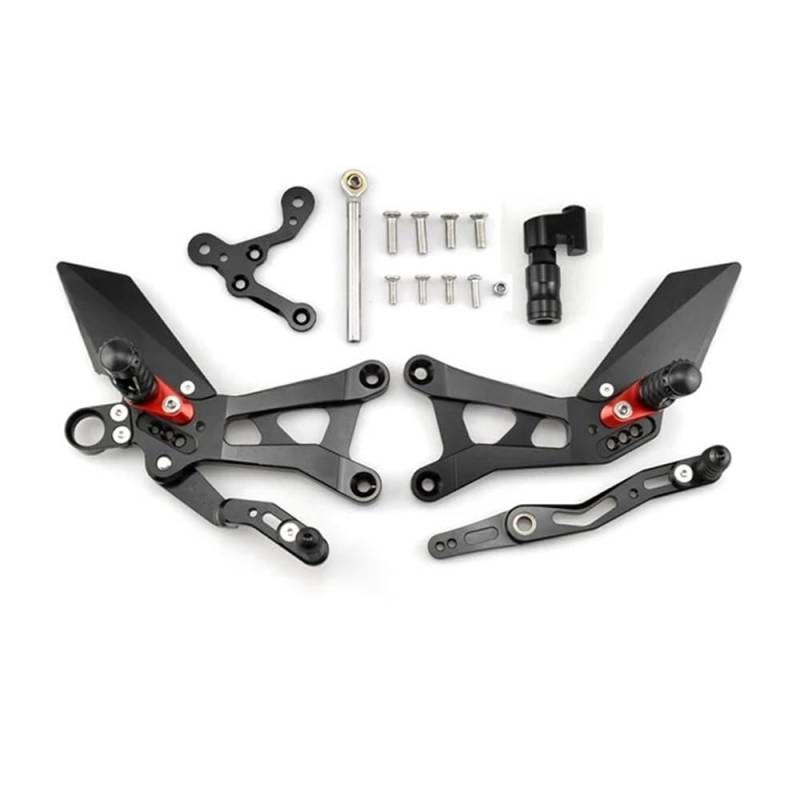 Motorrad Fußrasten Motorrad Fußstütze Für Yam&aha R6 2015-2024 Hinten Sets Erhöhen Pedal Einstellbare Fußrastenanlage Fußrasten Schalthebel Brems Kit von RAtsch