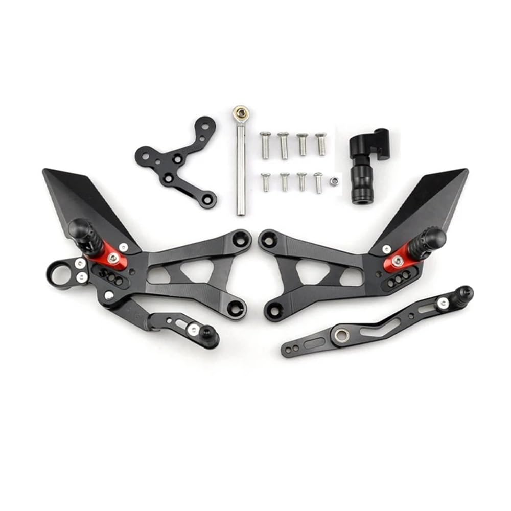 Motorrad Fußrasten Motorrad Fußstütze Für Yam&aha R6 2015-2024 Hinten Sets Erhöhen Pedal Einstellbare Fußrastenanlage Fußrasten Schalthebel Brems Kit von RAtsch